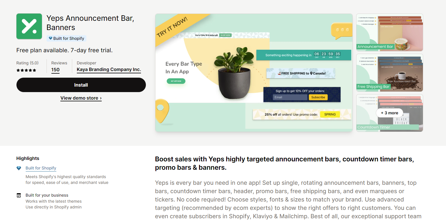 Countdown Timer shopify app